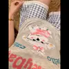 Lindo y Suave Chaleco de Dibujos Animados de Cachorro de Modal con Almohadilla en el Pecho Pijama para Mujer, Shorts a Cuadros Estilo Verano Ropa de Dormir