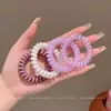Elástico elegante y simple para el cabello, banda para el cabello estilo coreano de cable de teléfono para mujer, cuerda para el cabello modelo nuevo 2026