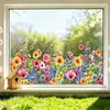 Brup Arbustos Florales de Colores Pegatinas Electroestáticas para Ventana Sin Pegamento Ventana de Cristal Dormitorio Embellecimiento del Hogar Pegatinas para Ventana Zn-Jd2087E