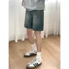Shorts de Mezclilla Azules Vintage de Pierna Recta para Mujer, Estilo Delgado de Verano para Chicas de Tallas Grandes, de Cintura Alta, Sueltos, Adelgazantes, de Pierna Ancha, de Longitud Media
