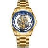 LIGE LIGE 8997 Reloj de cuarzo para hombre transfronterizo esfera de nuevo concepto transparente hueca reloj de negocios para hombre
