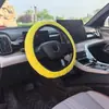 Cubierta para volante de coche, cubierta de volante de coche de felpa, nueva cubierta de volante cálida de invierno, piel sintética multicolor de felpa corta