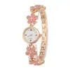 Relógio Feminino Popular de Moda Transfronteiriço Relógio Pulseira Feminina Flor Fresca Margarida Estudante Quartzo Dropshipping