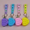 Porta-moedas de Silicone Criativo de Desenho Animado Pingente de Chaveiro Flamingo Bolsa Mini Fofa Bolsa para Fones de Ouvido Pingente de Chaveiro