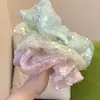 Caperucita Roja Mismo Estilo Atmósfera Anillo para el Cabello Estilo Coreano Industria Pesada Lentejuela Anillo Intestinal Grande Accesorios para Cola de Caballo Flor para el Cabello Diadema