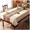 Protetor de Mesa de Computador, Mesa de Jantar Retro Americana Impermeável, à Prova de Óleo, Lavável, Resistente ao Calor em PVC, Toalha de Mesa de Luxo Leve de Alta Qualidade