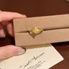 Anel Aberto Estilo Vintage Flor de Íris para Mulheres, Design Único de Nicho, Anel para Dedo Indicador, Luxo Leve, Sensação de Alto Padrão, Anel Exquisito