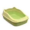 Bandeja de arena abierta extragrande para gatos, inodoro para gatos a prueba de salpicaduras, caja de arena extrapequeña para gatitos, caja de arena para gatos Maine Coon, accesorios para gatos