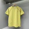 Camiseta Esportiva de Ciclismo Unissex Estilo Montanha para Casal, Corte Solto, Bloqueio de Cores, Estampa de Letras, Secagem Rápida, Manga Curta