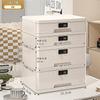 Caja de Almacenamiento con Cerradura para Artículos Domésticos Importantes Caja de Almacenamiento con Contraseña Cajón de Gran Capacidad Organizador de Archivos Gabinete de Almacenamiento