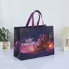 Bolsa No Tejida Recubierta Transfronteriza Bolso de Mano Navideño Embalaje de Ropa Personalizado Bolso de Compras Plegable Estéreo