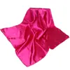 Bufandas de Color Sólido Nuevas para Primavera, Otoño e Invierno, Bufandas Cuadradas de 60 cm, Bufandas Decorativas Profesionales para Mujer, Bufandas Pequeñas de Satén al por Mayor, Bufandas