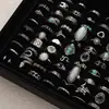 Joyería Transfronteriza Europea y Americana Anillo Estilo Étnico Personalizado Retro Turquesa Set de Anillos Geométricos de Mariposa con Forma de Serpiente