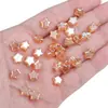 10 Estrellas de Cinco Puntas de Cristal Fantasía Chapadas Aurora Multicolor para Pulsera Hecha a Mano DIY Materiales y Accesorios