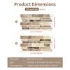 Pegatinas de Pared de Pegamento 3D Autoadhesivas Impermeables Pegatinas de Azulejos Transfronterizas Decoración de Cocina Baño Pegatinas DIY Pegatinas de Pared Estéreo