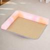 Alfombrilla para mascotas caseta para gatos caseta para perros alfombrilla de verano alfombrilla refrescante para perros anti-mordiscos para gatos cuatro estaciones para dormir alfombrilla de ratán