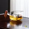 Alegre (280ml) Hombre Bajo y Gordo Taza Justa Taza Pública Resistente al Calor Separador de Té Taza Pública Mango de Madera Colorido Engrosado