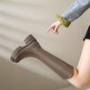 Botas largas de suela gruesa para mujer para personas pequeñas Otoño e Invierno 2025 Nuevas botas altas hasta la rodilla de caballero Botas Botas Ins