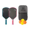 Raquete de Pickleball Fibra de Carbono T700 Conjunto Padrão K Acabamento Fosco, Equipamento Esportivo Especializado para Treinamento e Competição, Raquete de Pickleball
