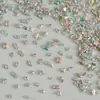 Rinestones Decorativos para Uñas de Circonita Cúbica Iridiscente Celebridad de Internet Súper Brillantes Base Plana Rinestones Irregulares Vidrio de Cristal K9 Materiales para Uñas