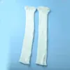 Meias de Tricô Coreanas Femininas Meias Empilháveis Menina Suave Japonesa Elástica Meia de Perna Longa Acima do Joelho Preto e Branco 50cm