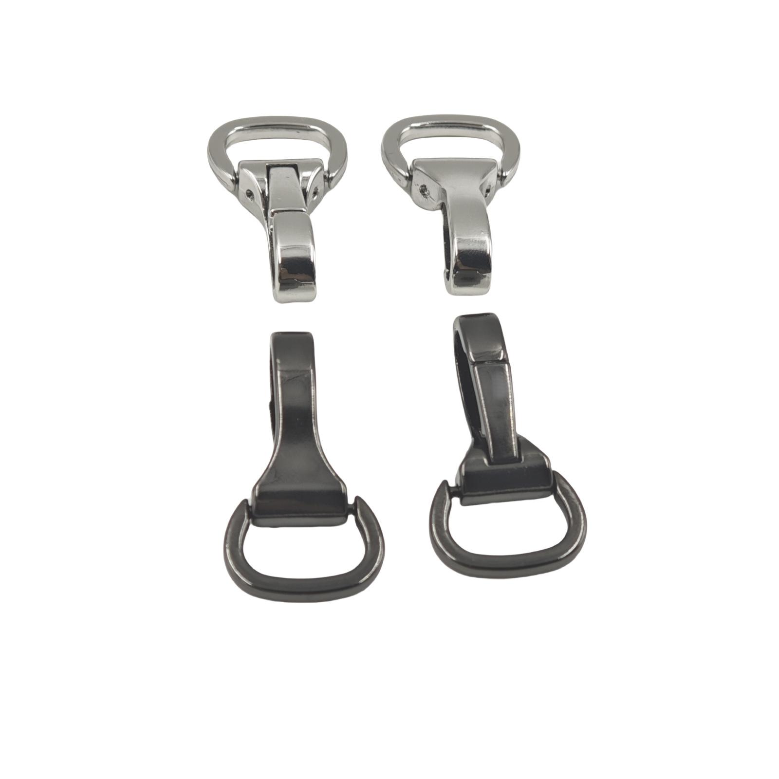 高档箱包五金配件 合金重型勾扣 5分折叠式狗扣挂