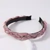 Estilo Coreano Ins Nuevo de Alta Calidad Celebridad de Internet Cuentas de Vidrio Cuentas de Cristal de Satén Diadema Diadema Mori Girl Accesorios para el Cabello
