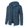 Nueva Sudadera con Capucha de Punto Jacquard Casual Deportiva para Hombre