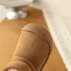 Botas de nieve para niños 2026 invierno nuevo zapatos para niños niñas preescolar zapatos de algodón más terciopelo más gruesos botines para niños simples antideslizantes