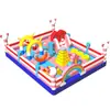Novo castelo inflável grande para ambientes internos, equipamento de diversão esportiva infantil espessado, escorregador grande para exteriores, trampolim