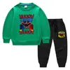 Ropa para Niños Transfronteriza Nueva de Primavera y Otoño Dibujos Animados Conjunto de Dos Piezas Ropa de Algodón para Bebé de Manga Larga