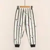 Pantalones de Otoño de Algodón Puro para Niños Gorditos Pantalones de Entrepierna para Niños Grandes Talla Grande Más Gordo Pantalones Cálidos Niños y Niñas Pantalones de Pijama de Otoño e Invierno