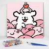 20*20 Pintura al Óleo Digital de Dibujos Animados de Anime Pintura Decorativa DIY para Colorear Hecha a Mano para Niños Stock Listo Pintura al Óleo Digital al por Mayor
