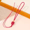 Alça de nó quadrado corda multicolorida estilo chinês cordão trançado artesanal pingente de casca de fruta natural cordão estilo chinês diy