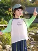 Camiseta de Manga Longa Infantil 2026 Novo Estilo Camiseta Básica Infantil Cobertura de Proteção Solar de Verão Top de Proteção Solar Infantil Roupa Infantil da Moda