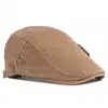 Gorra Hombres Primavera Verano Otoño Nueva Boina de Algodón Mujeres Gorra de Visera Retro Británica Estilo Universitario Sombrero de Moda