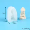 Molde de Silicona para Velas Aromáticas con Forma de Buda, Molde de Silicona para Hacer Adornos de Decoración de Interior con Forma de Buda, Bricolaje