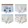Ropa Interior de Dibujos Animados para Niños Calzoncillos tipo bóxer de Algodón Peinado para Bebés y Niños Pequeños, Antibacterianos, Calzoncillos tipo bóxer de Tallas Pequeñas y Medianas para Niños, Shorts para Niños Pequeños