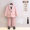 Traje Infantil Primavera e Verão Novo Estilo Coreano Traje Casual para Meninos Traje para Performance de Apresentador Fotografia Aniversário Um Ano Vestido de Casamento