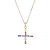 Collar para Mujer, Celebridad de Internet Transfronteriza, Colorido 26 Letras, Diseño Nuevo de Nicho, Collar de Acero de Titanio Inglés Elegante y Sencillo
