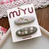 Dulce Estilo Mori Bordado Estilo Coreano Tela Linda Clip para Bebé Niña Pinza Lateral para el Cabello Pinza para el Flequillo de Niña Accesorios para el Cabello