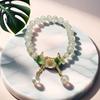 Pulsera de Ojo de Gato Mariposa Blanca/Azul/Morada/Verde/Rosa para Mujer Moda Elegante Más Fácil de Combinar Pulsera de Temperamento Transmisión en Vivo Nuevo Estilo Caliente