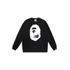 Bape Ape Head marca de moda unisex cuello redondo manga larga algodón estampado holgado chaqueta sudadera de otoño e invierno para hombre