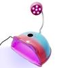 Novo produto HS887 lâmpada de unha máquina de fototerapia secagem rápida de unha lâmpada de cozimento portátil cura externa lâmpada rotativa pequena lâmpada de fototerapia