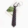 Corbata jk Estilo Preppy Relajado Rayas Rojas Accesorios para Camisa de Mujer Corbata de Nudo Manual para Hombre Corbata de Uniforme de Marinero para Mujer