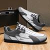 Dropshipping Peça Única Outono 2025 Novo Estilo Lona de Seda Gelada Respirável Sapatilhas Slip-On Ultraleves Masculinas Sapatos de Trabalho para Homens