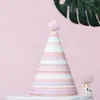 Decoración de Sombrero de Cumpleaños de Bola de Pelo para Repostería de Fiesta Accesorios para Fiesta de Disfraces Adornos para Fiestas Infantiles y de Adultos