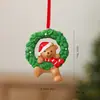 Decoraciones Navideñas Populares de Amazon, Adornos para Árbol de Navidad, Papá Noel de Resina, Muñeco de Nieve Navideño, Adornos de Comercio Exterior al por Mayor