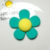Acessórios de acrílico para flores coloridas de verão, acessórios para cabelo, grampo grande, anel de cabelo, joias diy, acessórios de cola em creme, decoração