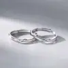 Anel Mobius Unissex Fashionável Luxo Leve Design de Nicho Versátil Toque de Alto Padrão Presente para Namorada